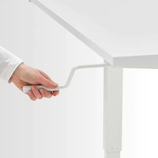 IKEA Trotten Birou cu inaltime reglabila, alb, 120x70 cm foto 3