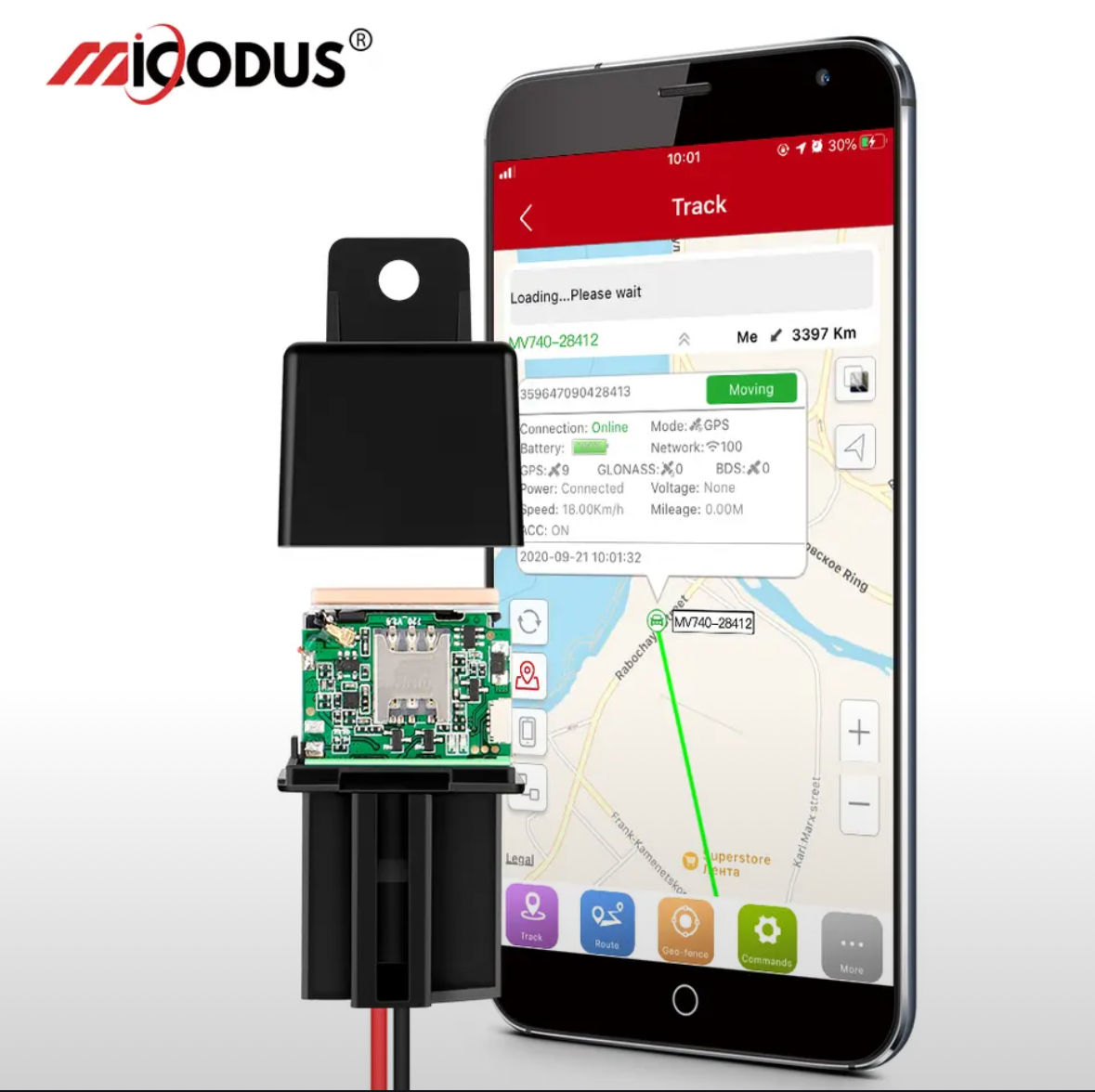 GPS Traker Micodus ML808G,ML500, ML150, MV77G, MV740, OBDMV66 foto 0