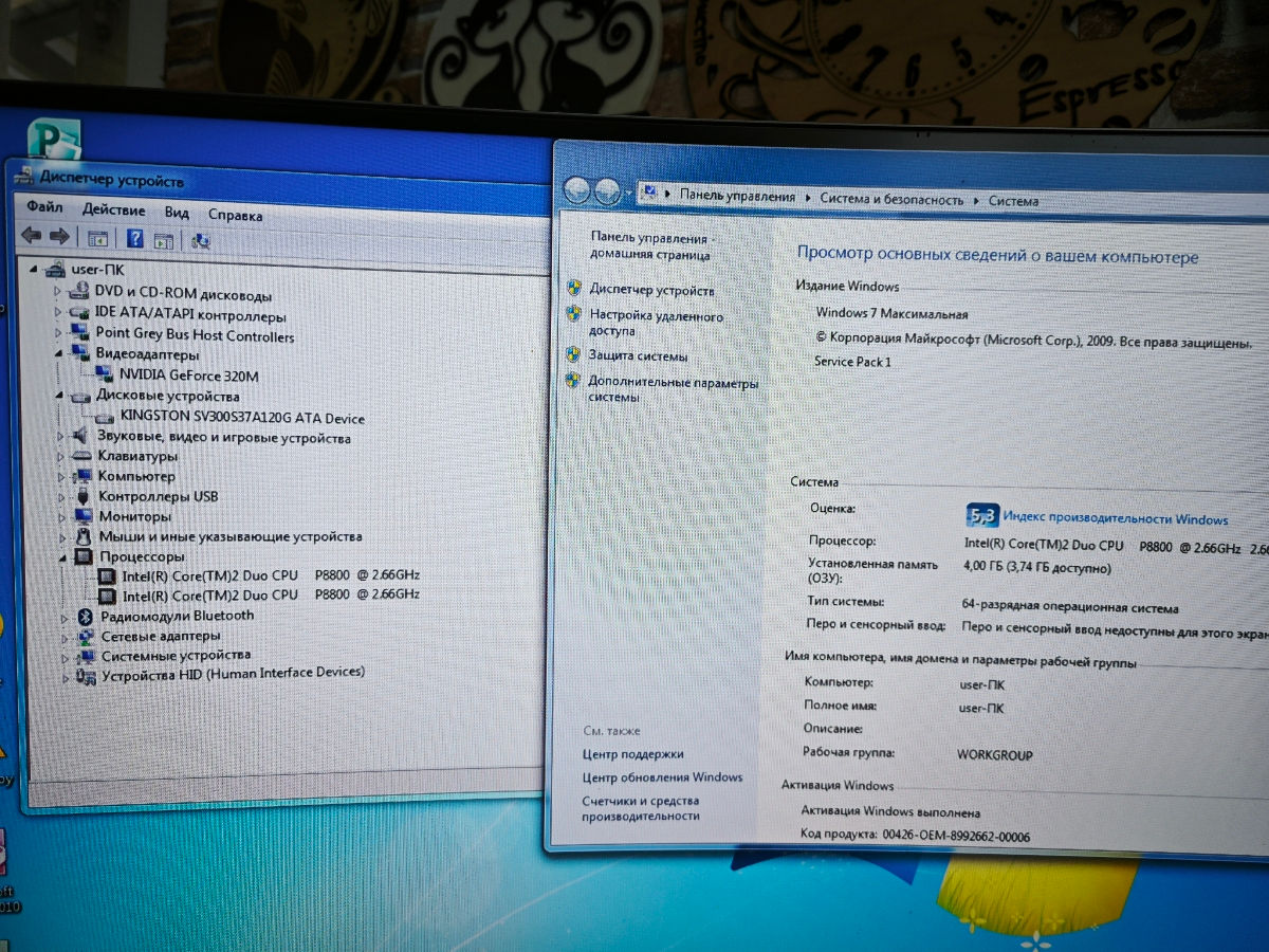 Mac mini на windows 7  ssd 128/4 фото 3