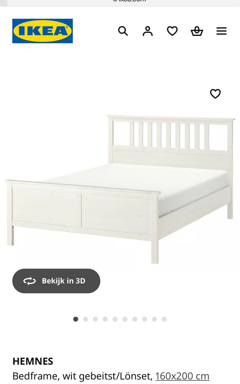 Кровать IKEA 160*220 с матрасом 4000 лей фото 1