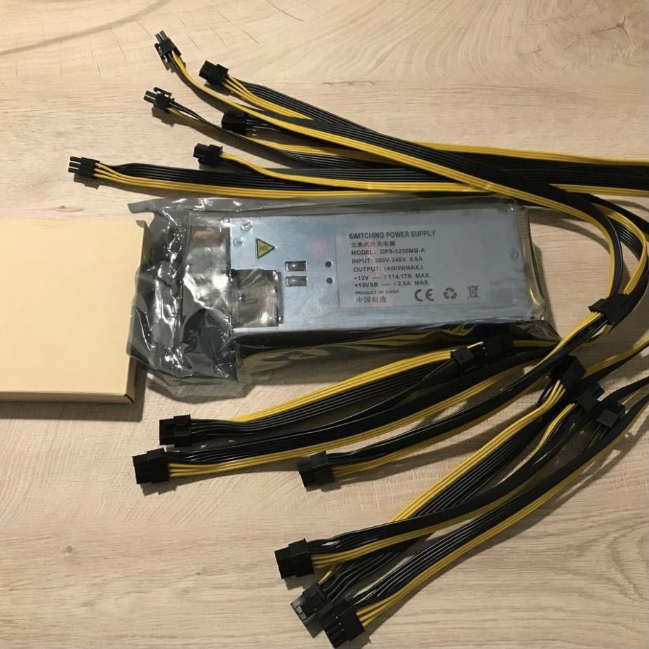 HP PSU 1200W Power Supply Mining - Блок Питания на 1200W foto 2