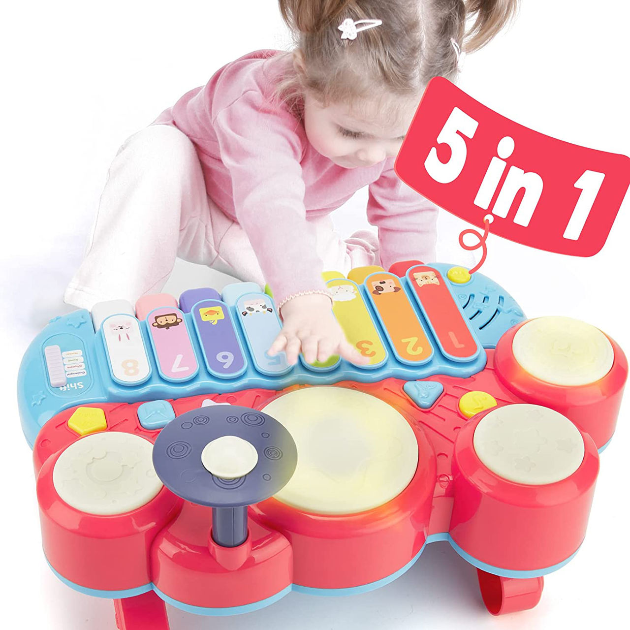 Instrumente muzicale pentru copii 5 în 1 Детские музыкальные инструменты