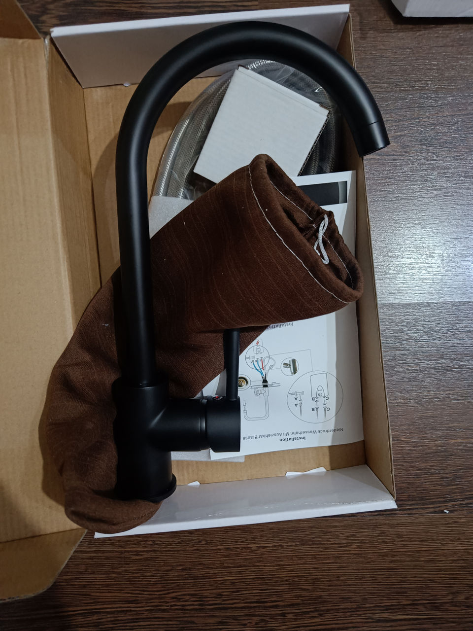 Robinet de bucătărie negru смеситель foto 0