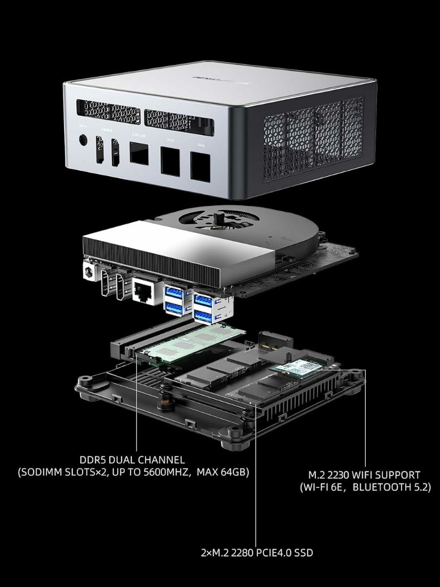 Mini PC Ryzen9 7940HS / 32GB Ram / 1TB SSD / Mini PC Minisforum UM790 Pro foto 4