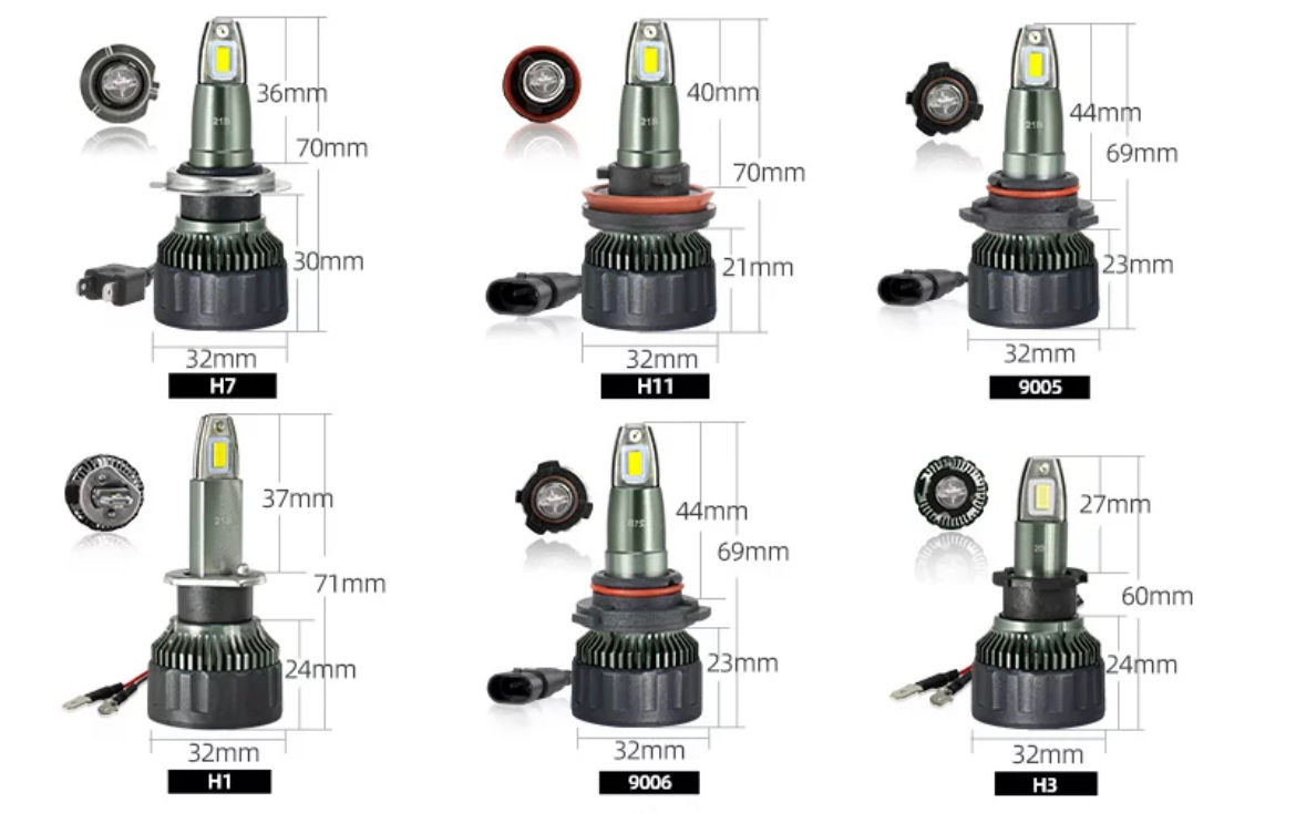 Lampi LeD 6000k H1, H3, H4, H7, H8, H9, H11, HB3(9005), HB4(9006), HIR2(9012) foto 3