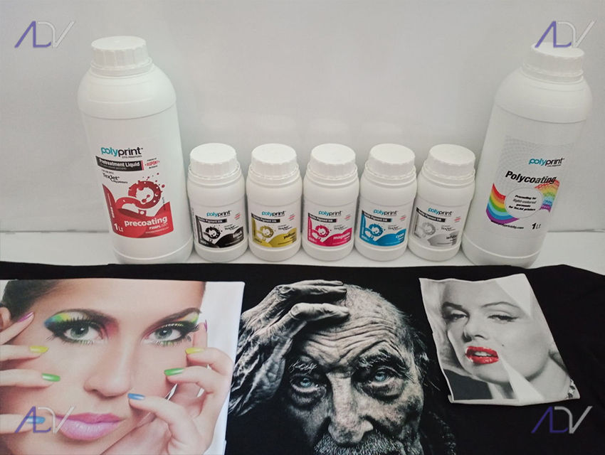 Чернила Dupont для прямой печати по ткани для DTG принтера Polyprint cerneală foto 3