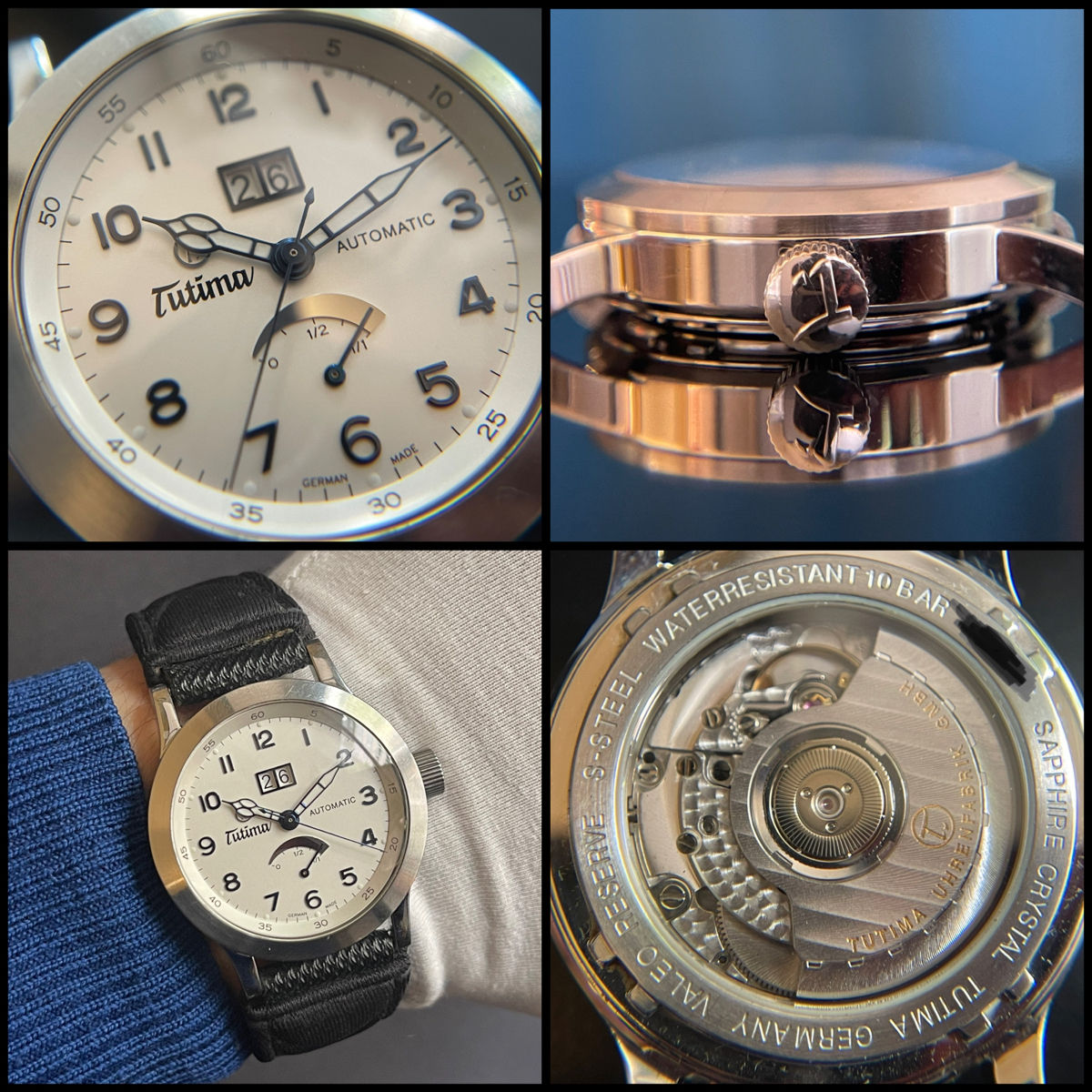 Junkers J1 Pilot 40mm Наручные часы из Германии механика DE 499€ Swiss Watch Ceas de mana Breitling фото 6