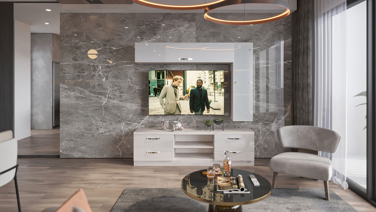 Credit ! Living cu fațade lucioase.Fabrika.Стенки c глянцевыми фасадами. Меб-е производство foto 0
