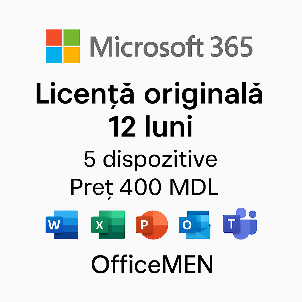 Microsoft Office 365 original — 12 luni | 5 dispozitive | Windows / Mac / iOS / Android foto 0