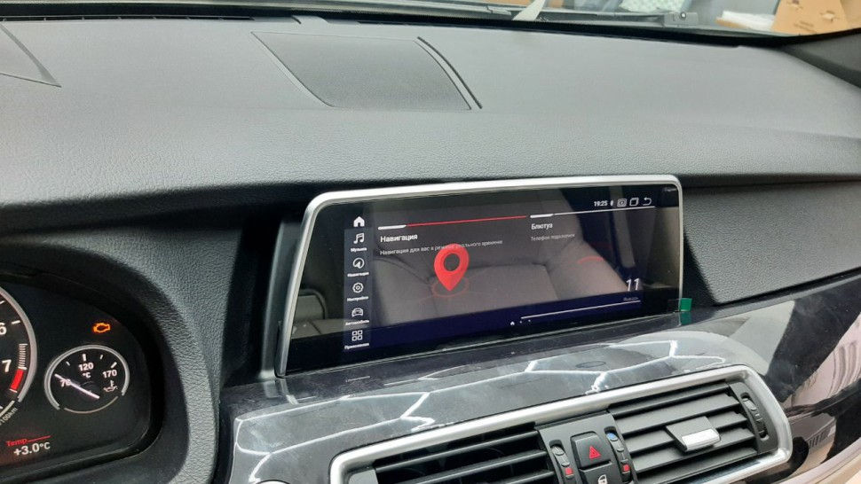 BMW - замена штатных мониторов и приборные панели на Android фото 12