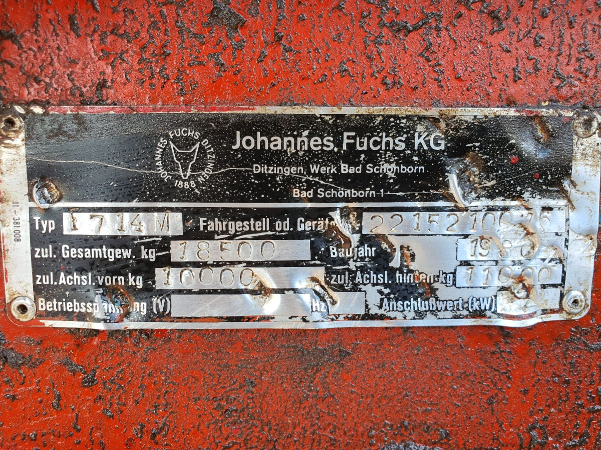 Fuchs 714m перегружатель металлолома foto 2