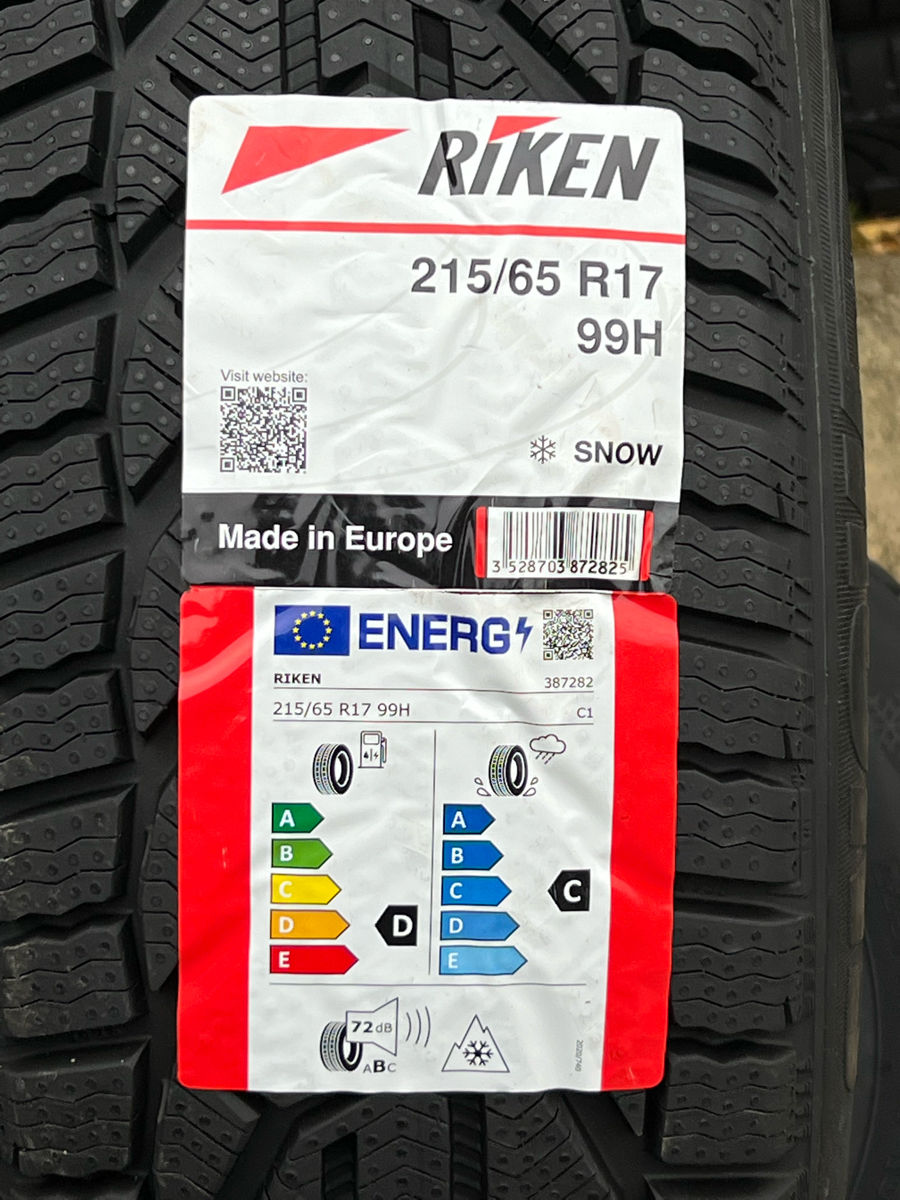 215/65 R17 Riken Snow (Michelin Group)/ Доставка, livrare toata Moldova foto 1