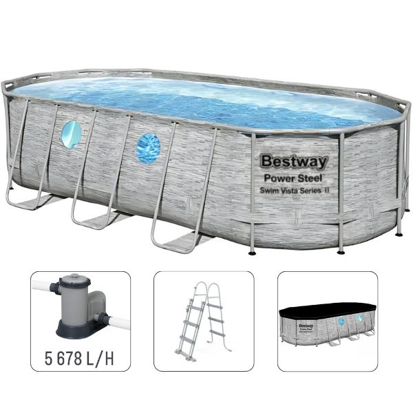 Piscina Bestway Power Steel 549Х274Х122 Cm - livrare/achitare in 4rate la 0% / agroteh фото 0