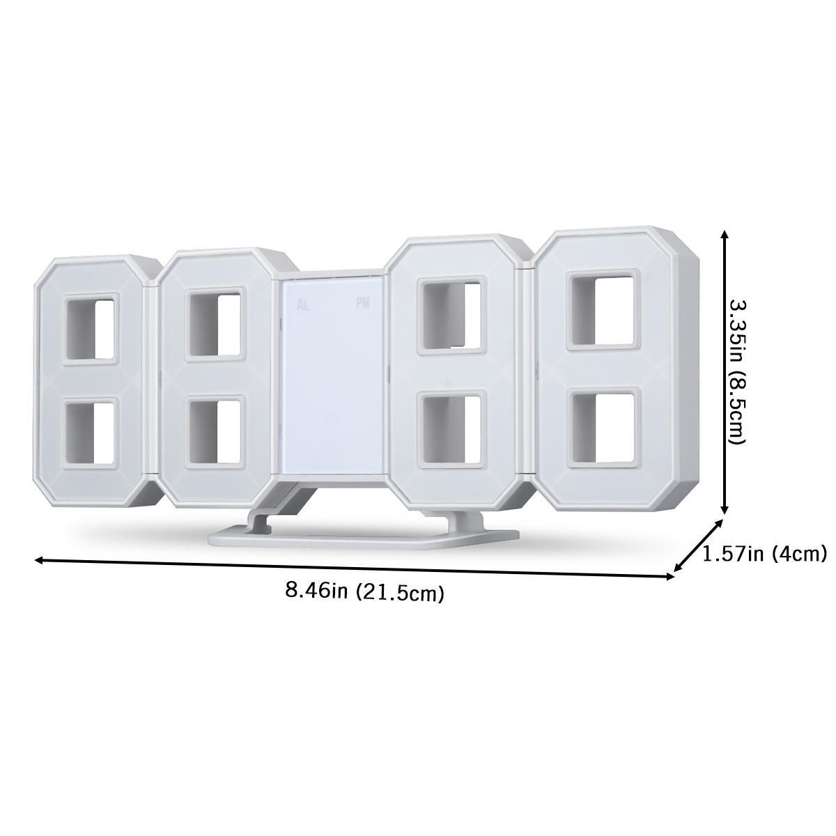 LED-3D-Часы электронные настольные-настенные цифровые. фото 5