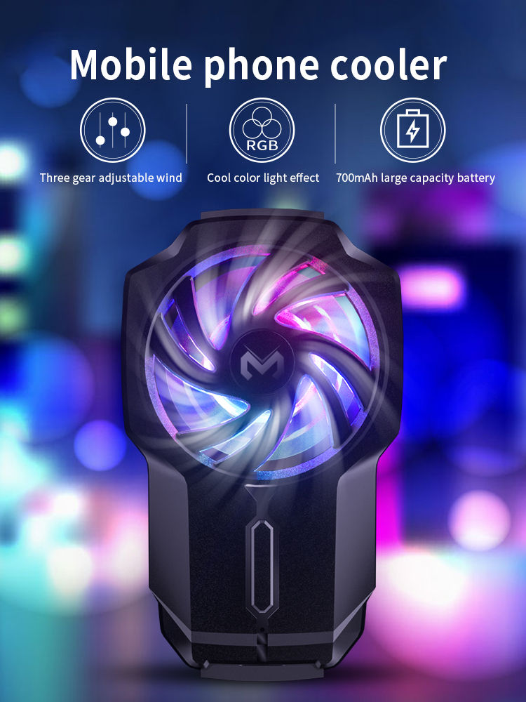 Cooler pentru telefon Memo FL05 RGB 3 trepte de viteza foto 2