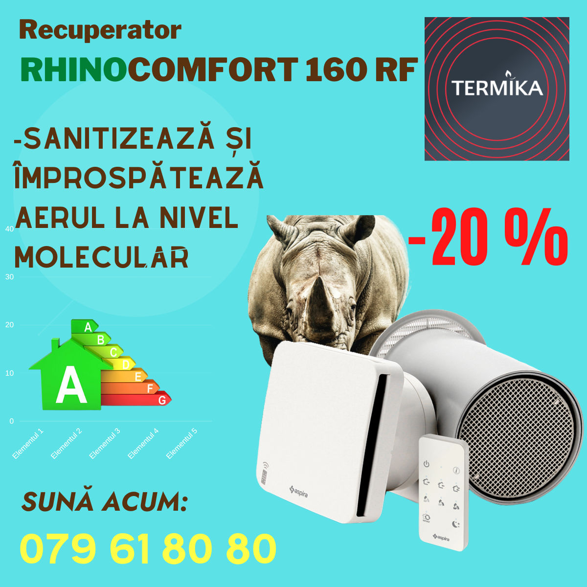 Pachet promotional !!! ventilare cu recuperare Moldova de la Termika 300m3 foto 2