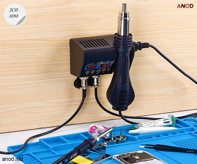 Паяльная станция 2 в 1  паяльник фен термофен JCD-8898 Statie de lipit thermophen фото 2