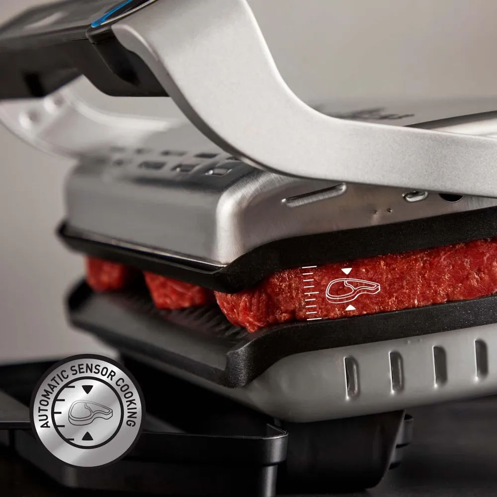 Gratar electric Tefal OptiGrill+ GC718D10, 2000W, 6 programe automate foto 4