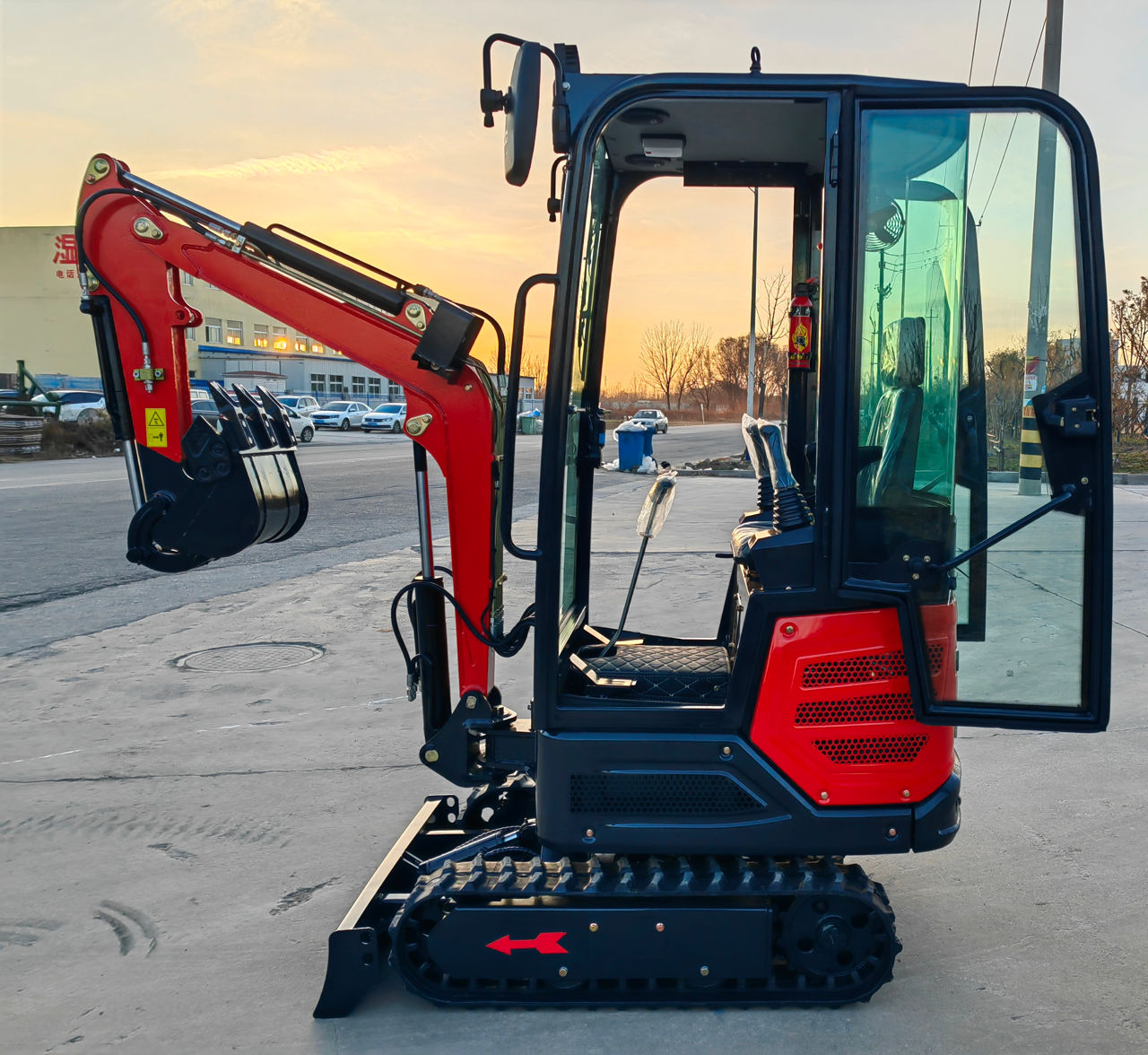 Mini excavator 1100kg foto 2