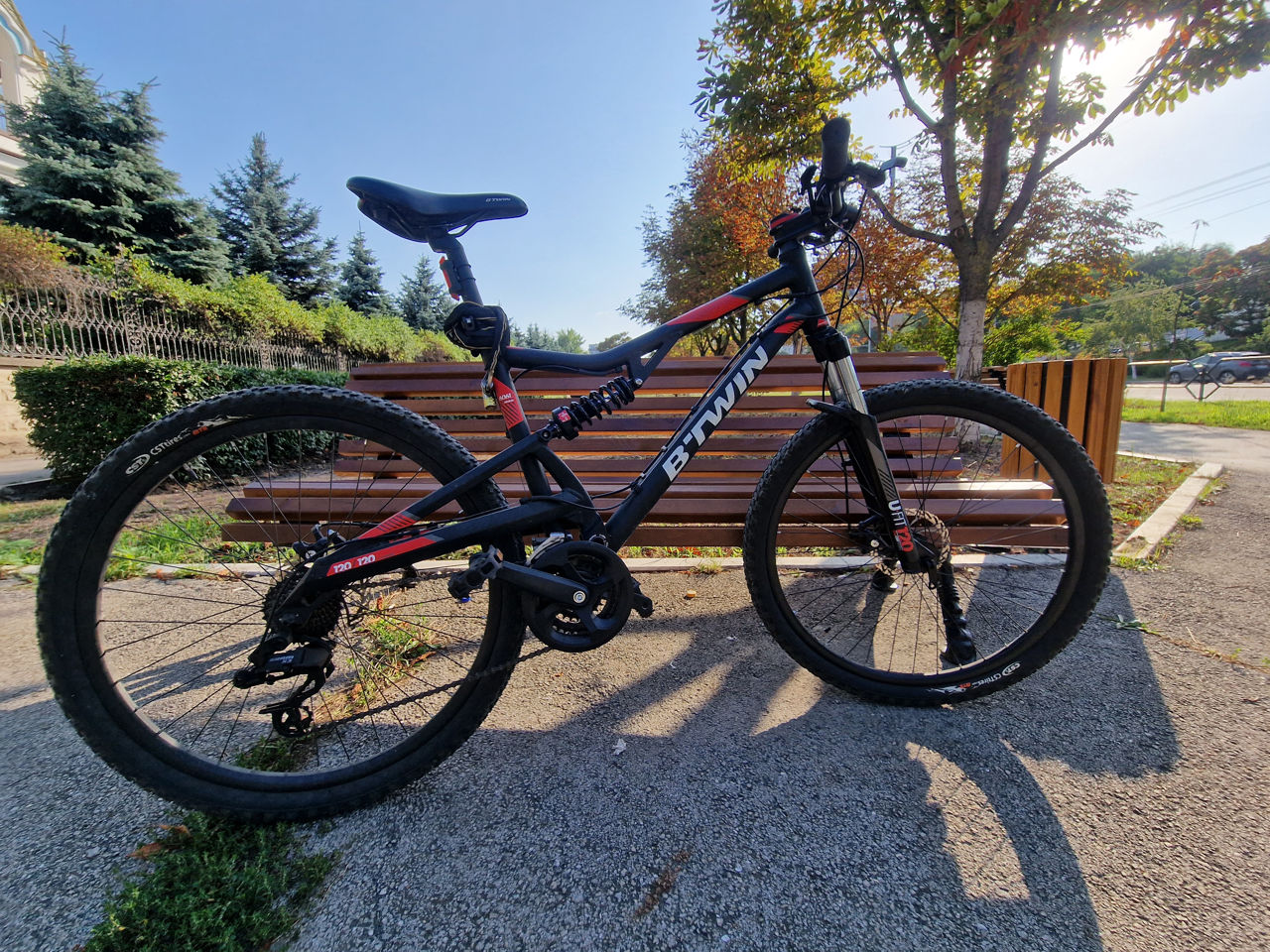 rockrider 520s full suspension mountain bike