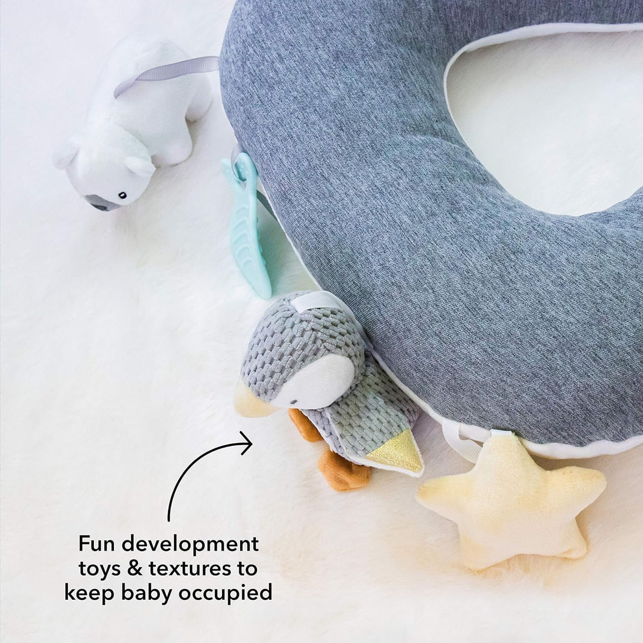 Подушка для игры на животике Nuby "little penguin"  фото 6