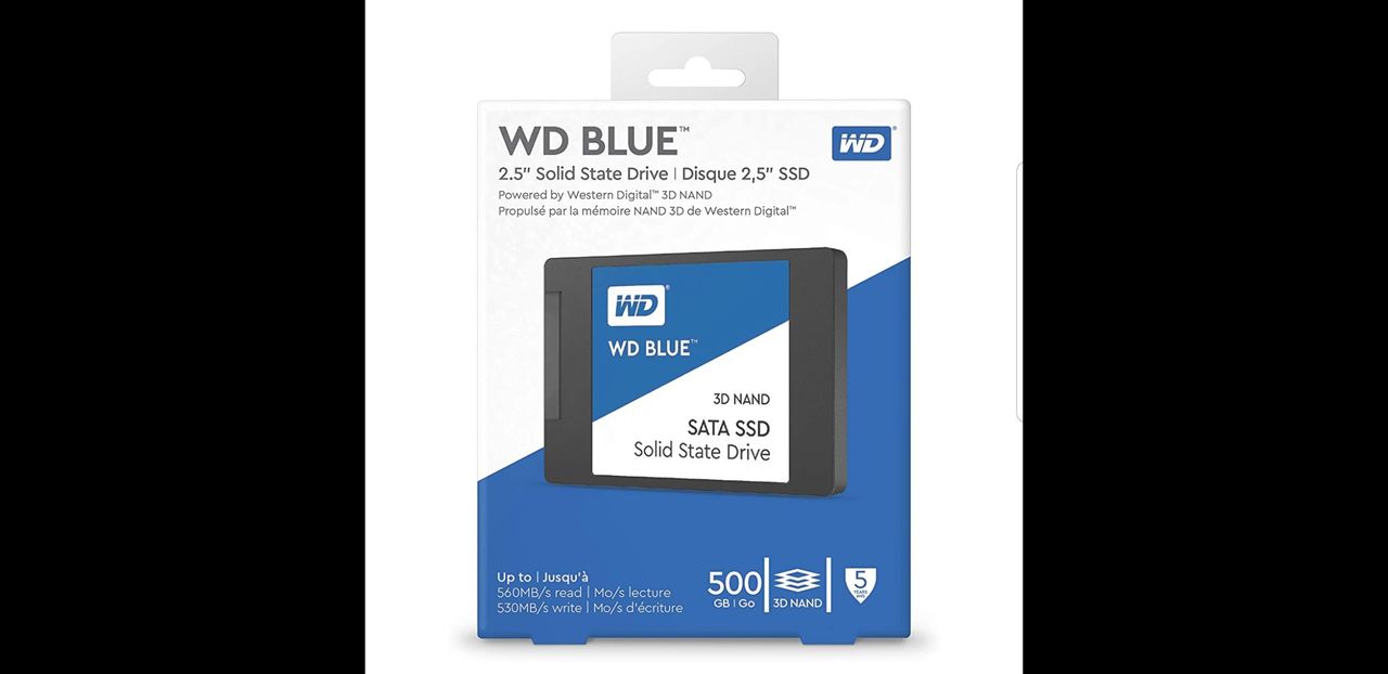 Western Digital WDS500G2B0A WD Blue 3D NAND Internal SSD 2.5 Inch SATA ...