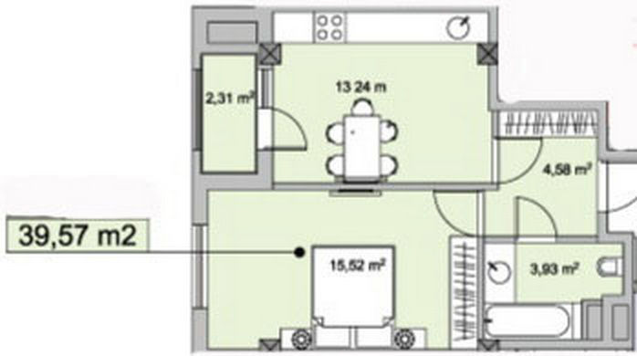 Apartament cu 1 cameră, 40 m², Botanica, Chișinău