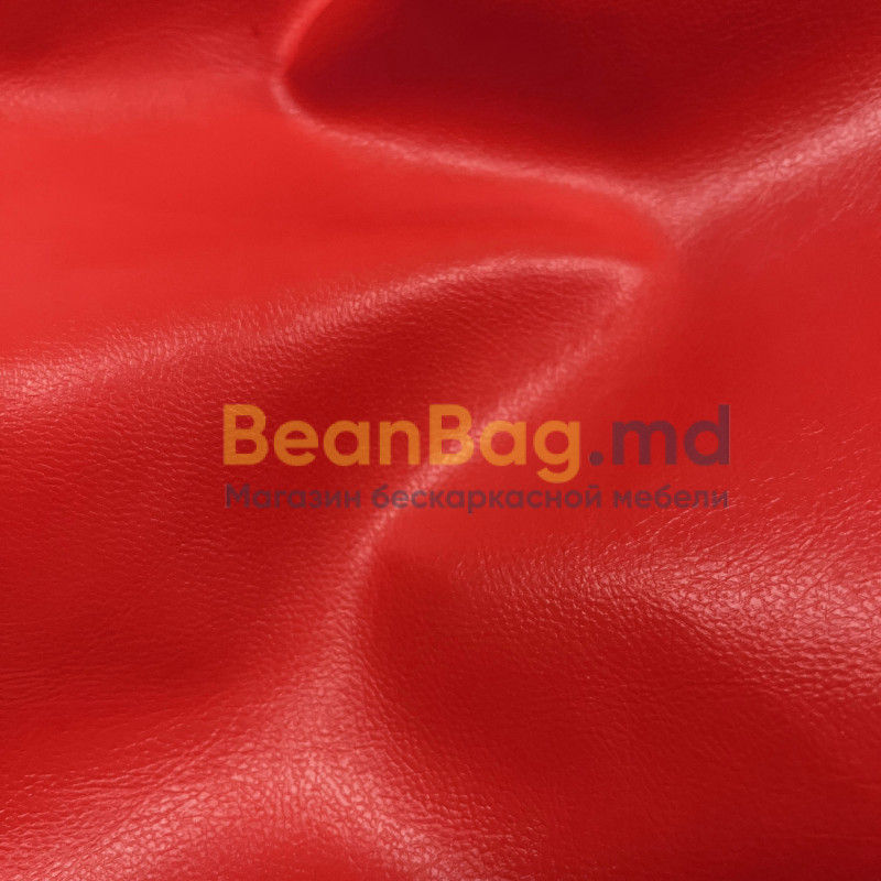 BeanBag Piramida XL din Ecopiele culoare Rosie foto 4