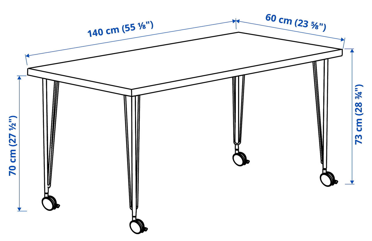 Masă pentru birou IKEA 140x60 foto 2