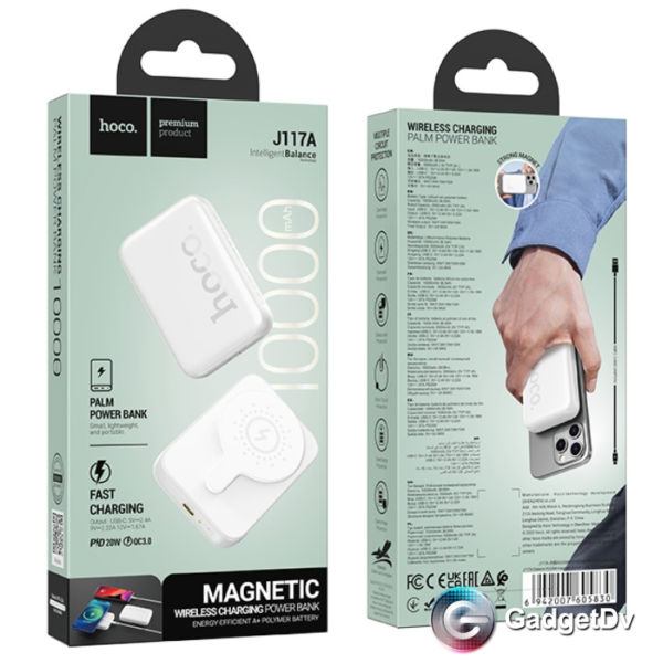 Bancă de putere magnetică Hoco J117A Esteem PD20W (10000mAh) (UN) foto 8