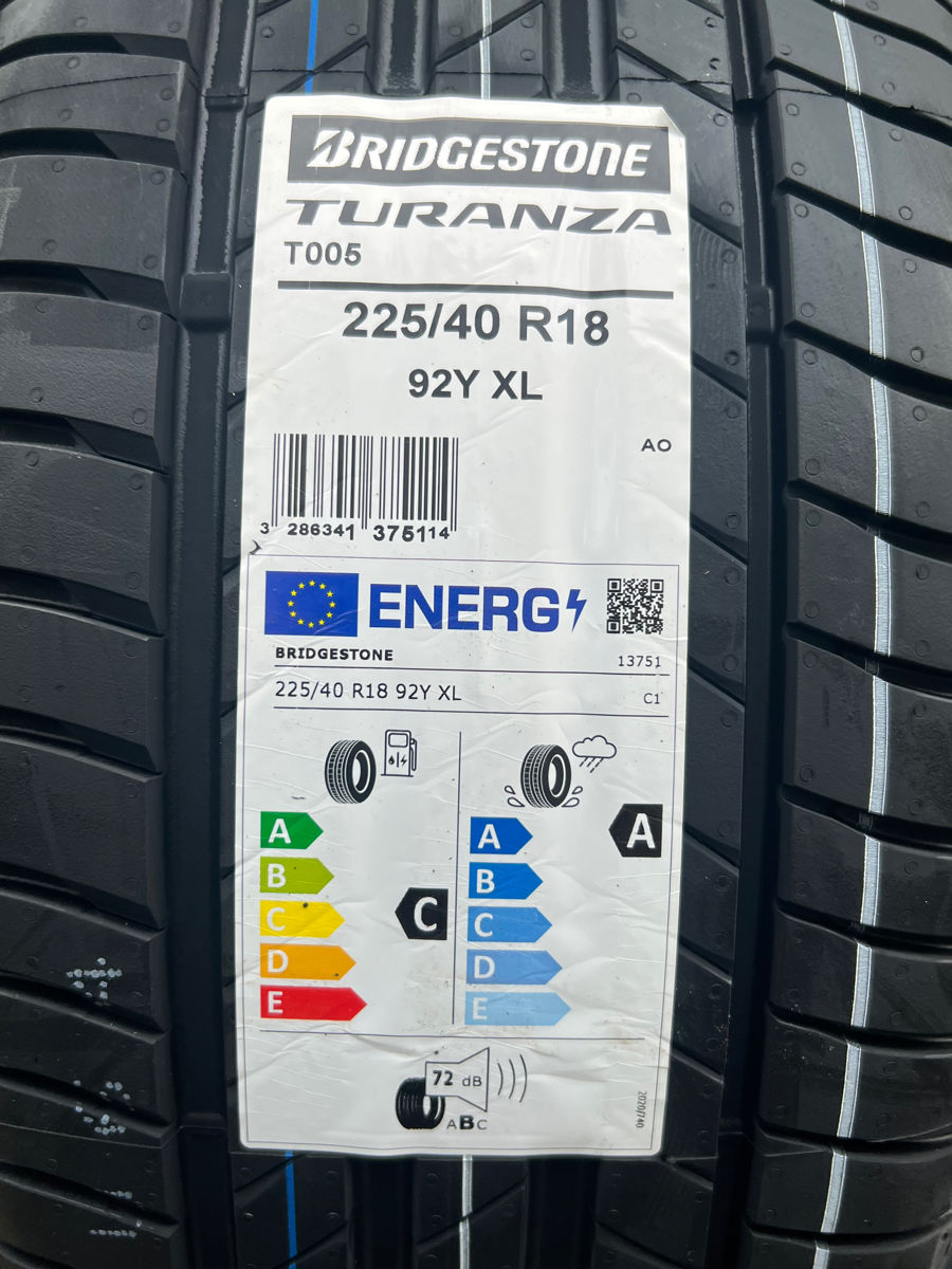 225/40 R18 Bridgestone Turanza T005/ Доставка, livrare toata Moldova 2024 фото 1