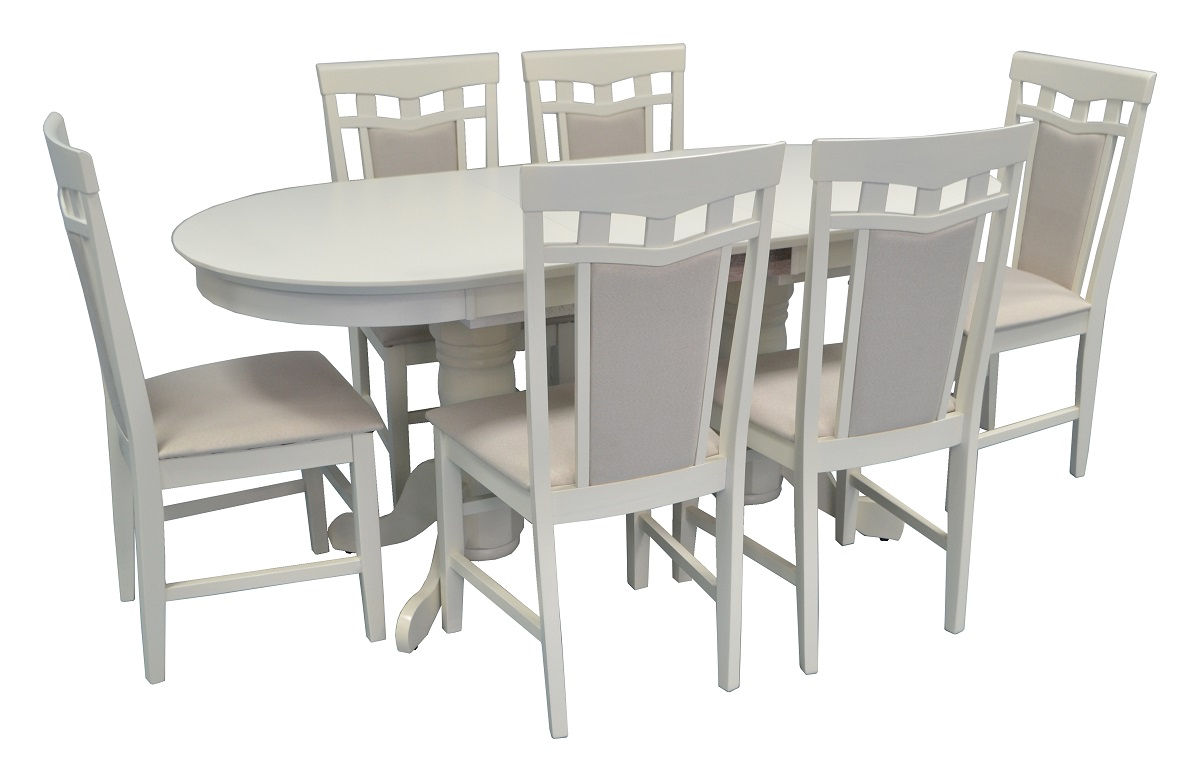 Set Evelin HV-31N cream light + 6 scaune deppa R cream light NV-1WP foto 0