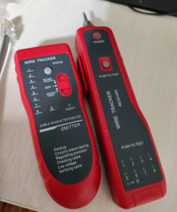 Тестер для кабеля Ethernet LAN проводов RJ45 RJ-11 foto 9