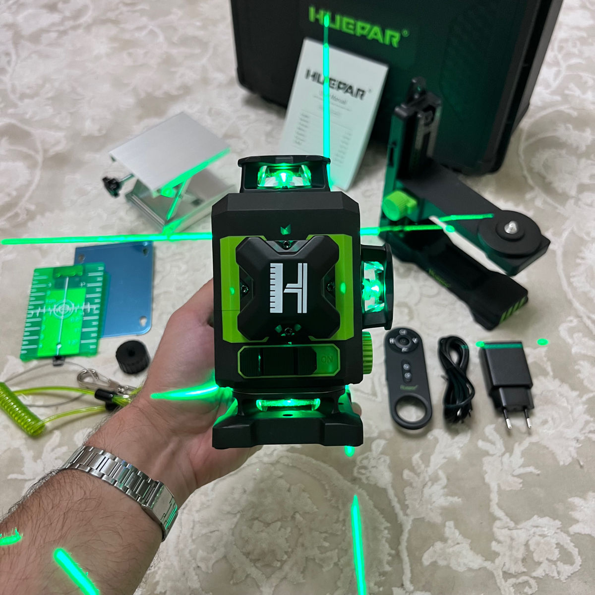 Laser Huepar W04CG 4D 16 linii + magnet Pro + bluetooth + garantie + livrare gratis foto 6