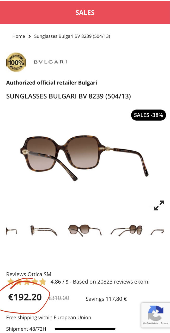 Ochelari Bvlgari Originali foto 5