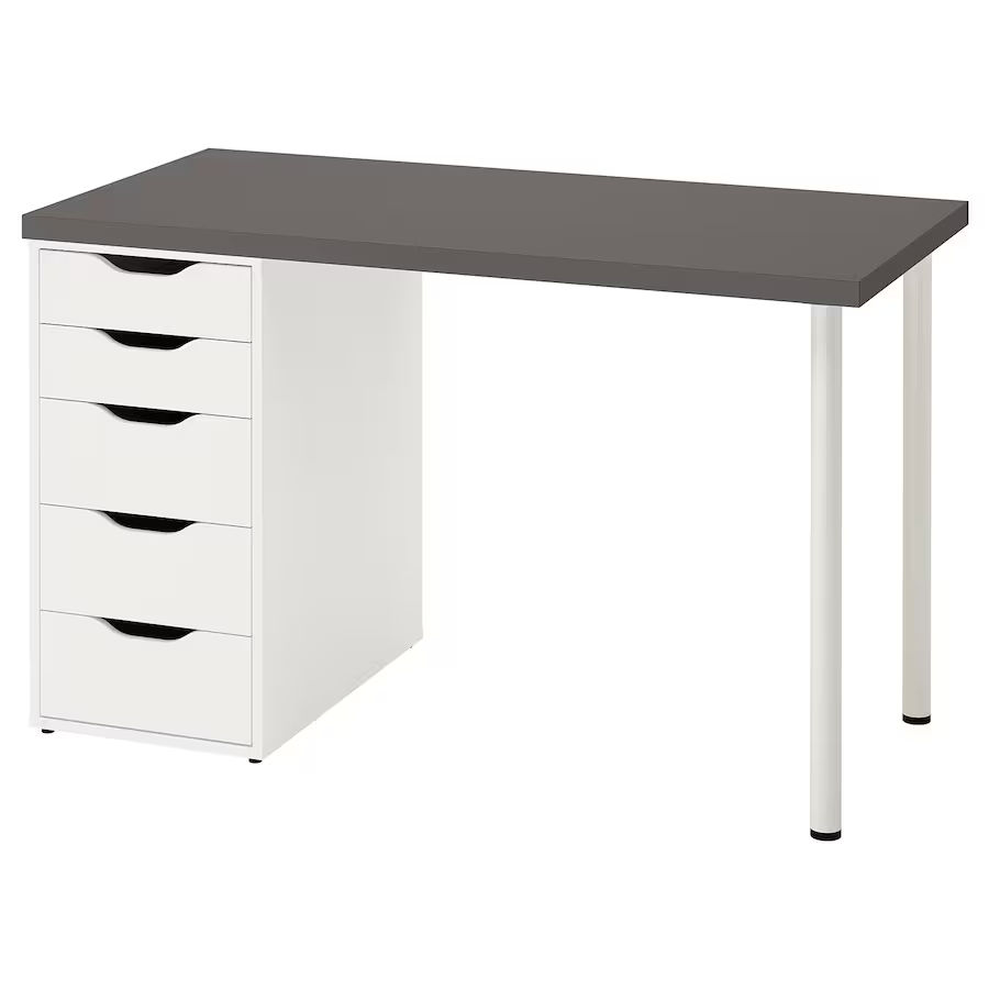 Masă de birou cu 5 sertare IKEA foto 1