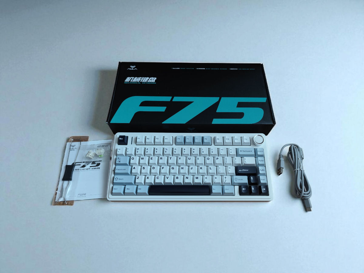 [NOU] Aula F75 Tastatura Mecanica Hot-Swappable RGB (Wireless/Bluetooth/Type C) foto 11