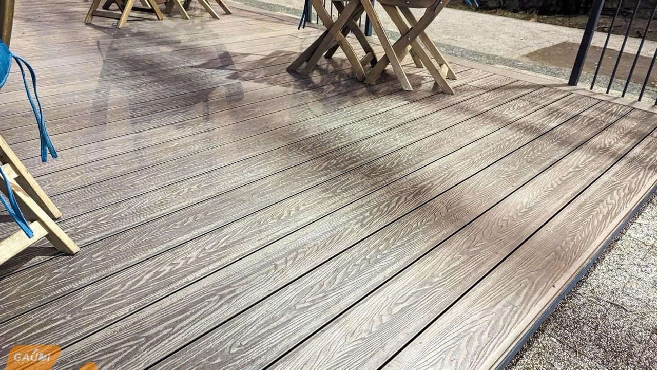 Decking WPC (lemn compozit) scânduri pentru pardoseală exterioară sau terase foto 3