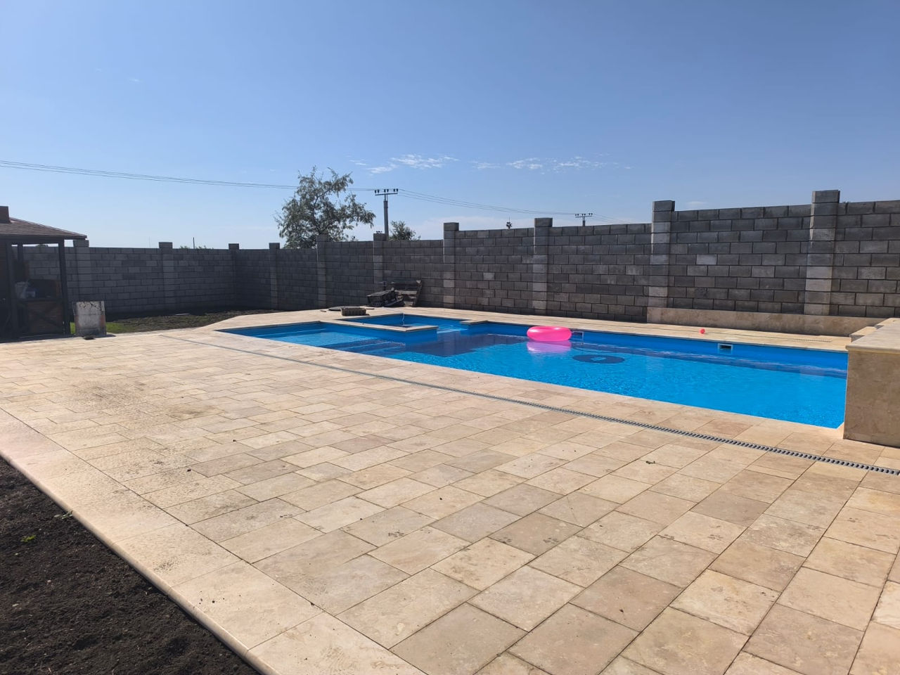 Travertin pavaj, travertin pentru piscină, plăci de travertin antiderapante pentru exterior foto 10