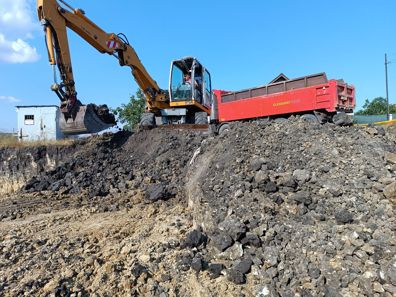 Excavator pe roti, basculanta, compactor foto 4