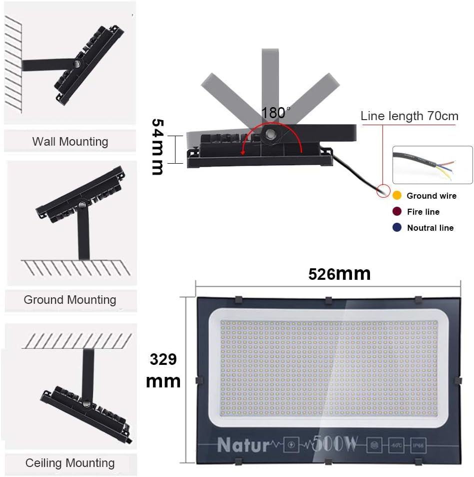 Projector led 500W. Lumina led 500W. Proiector led 500W foto 5