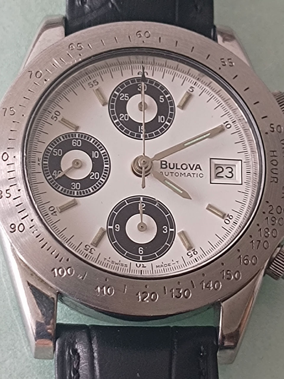 bulova chronograph automatic valjoux 7750 ref.13067