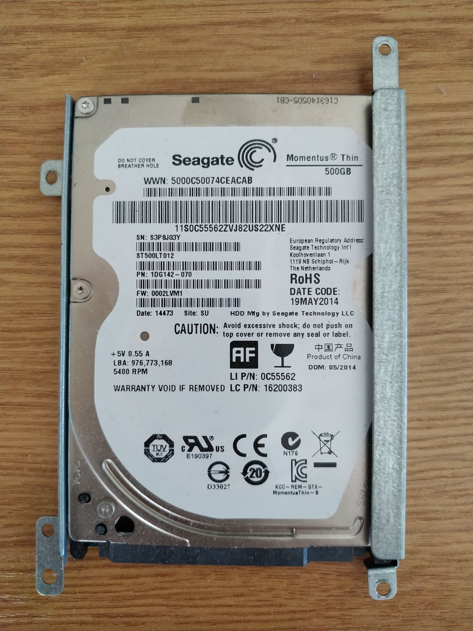 Hdd Seagate Momentus Thin Gb