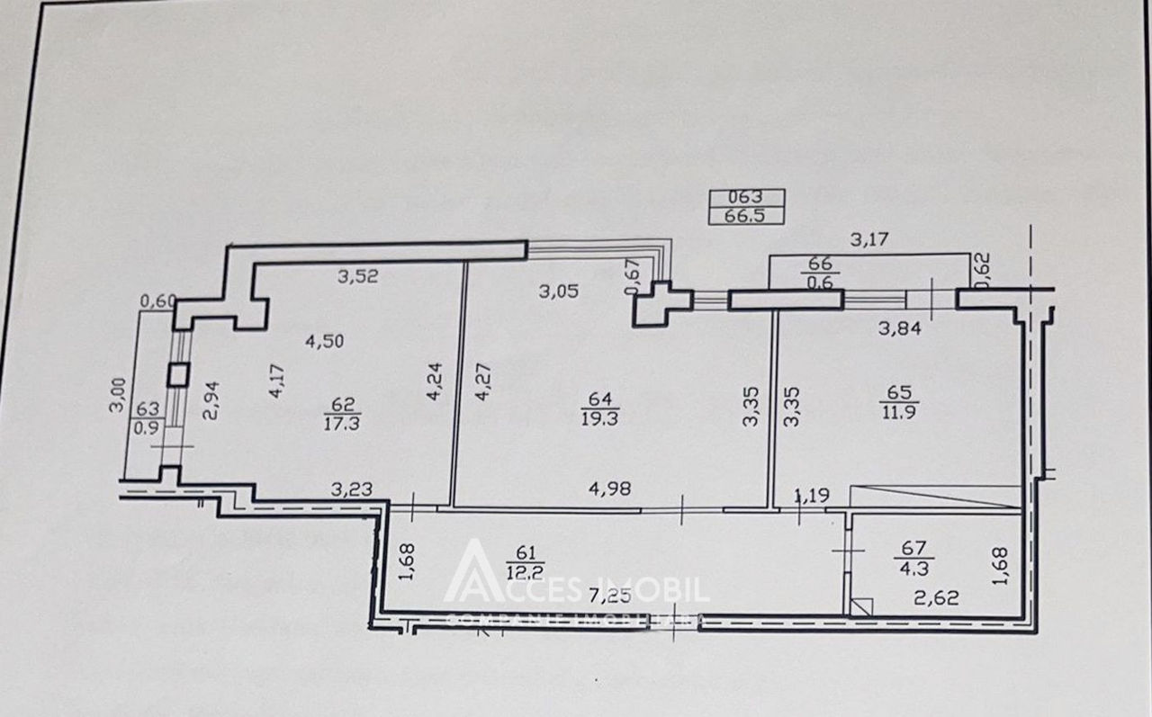 Apartament cu 2 camere, 67 m², Centru, Chișinău foto 9