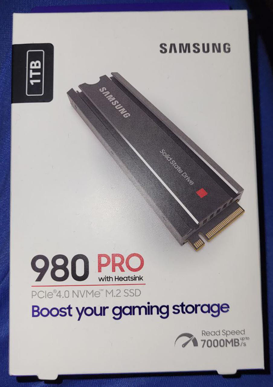Новый SSD M2 Samsung 980 PRO 1Тб с радиатором
