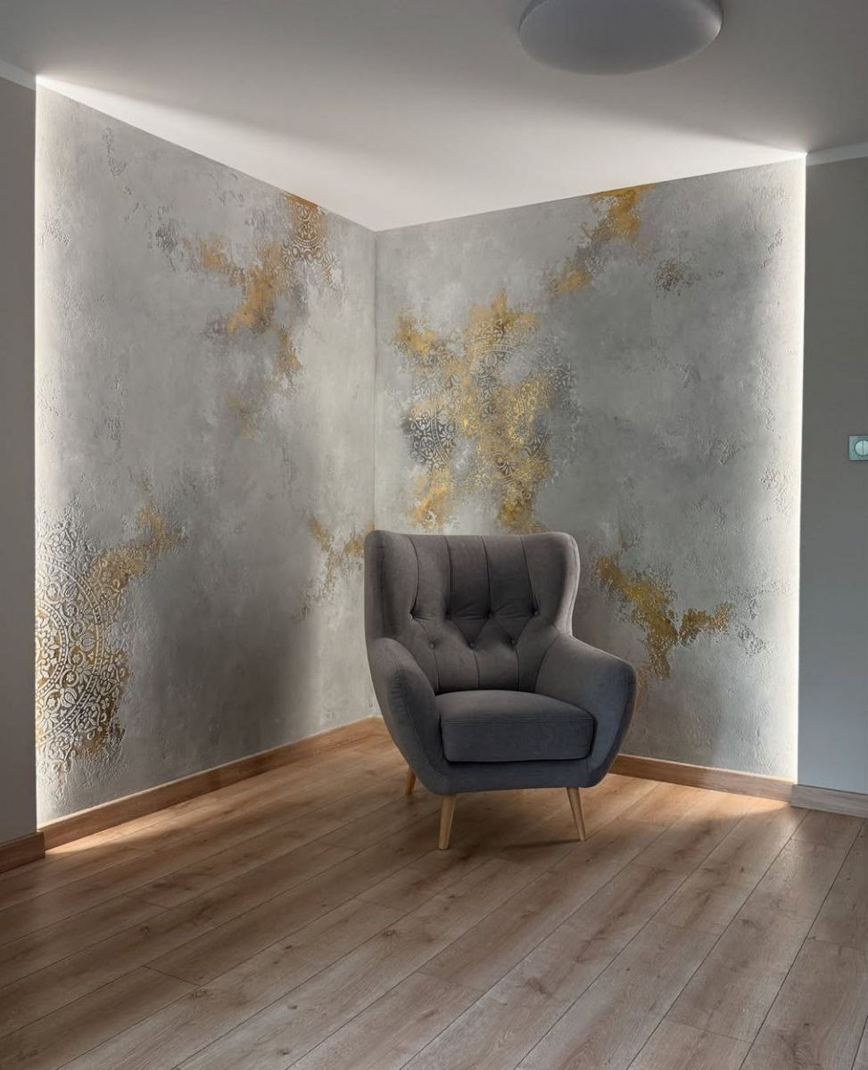 Finisaje decorative. Tencuiala si vopsea decorativa. Декоративная штукатурка фото 4