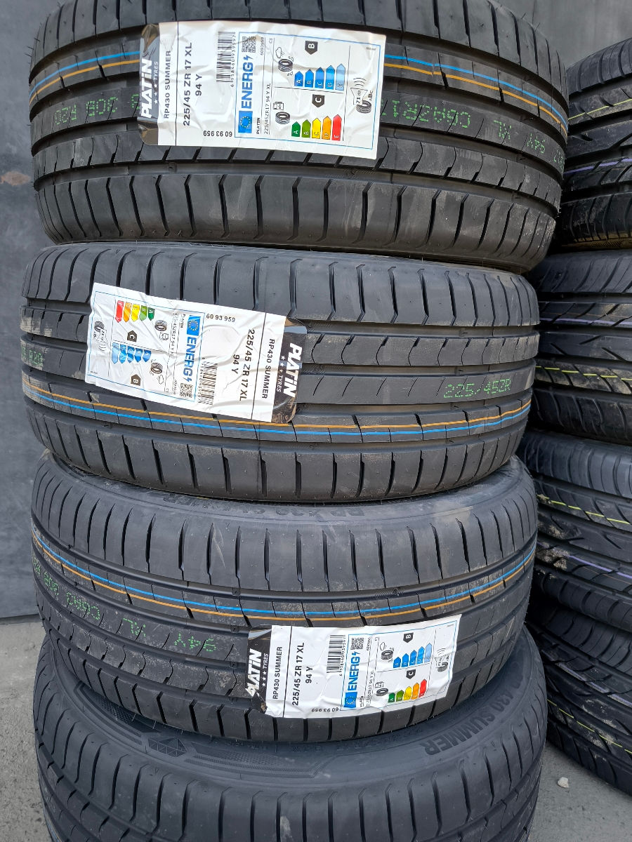 Anvelope R17 225/45 Platin 4 buc. Franța Premium . 1245 lei buc фото 0