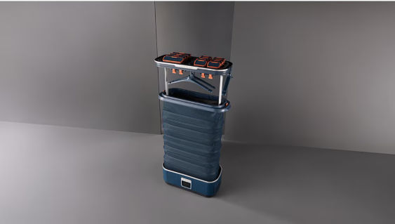 Aparat de calcat vertical tefal yt2020e0, 1500w, 1200ml, albastru inchis-negru. promo! foto 5