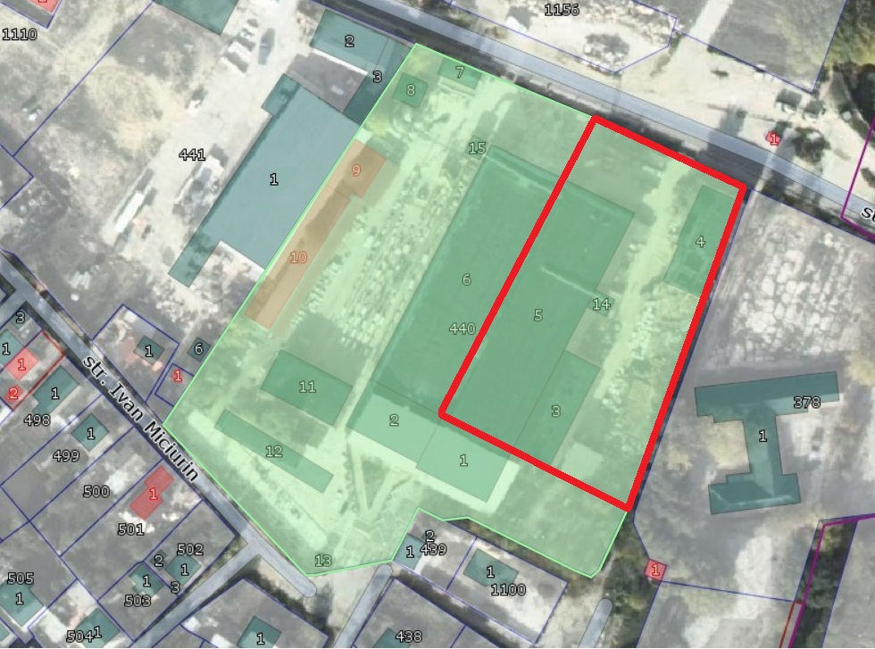 Spațiu industrial, 2945 m², Vatra