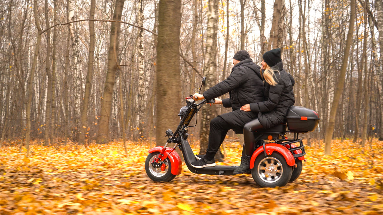 АКЦИЯ-Электроскутер White Siberia Pro Trike 3000w Red/black foto 3